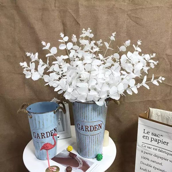 Doho Leaf Simulation Artificial Flowers Decorative Eucalyptus Flowers