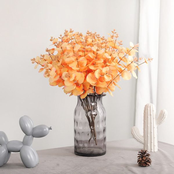 Doho Leaf Simulation Artificial Flowers Decorative Eucalyptus Flowers