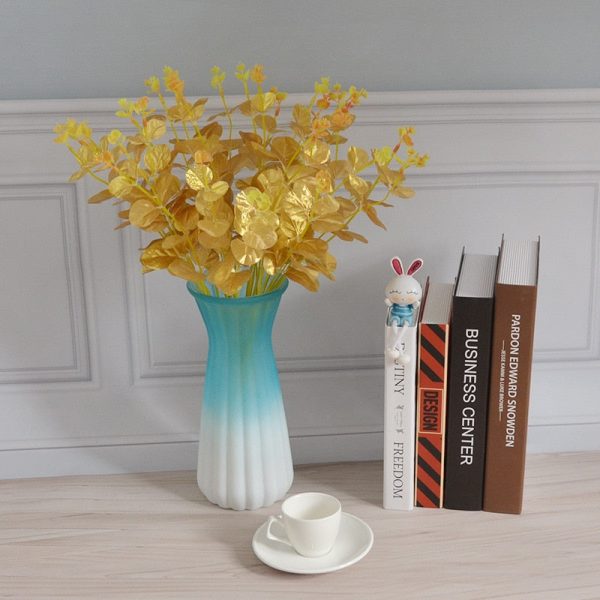 Doho Leaf Simulation Artificial Flowers Decorative Eucalyptus Flowers