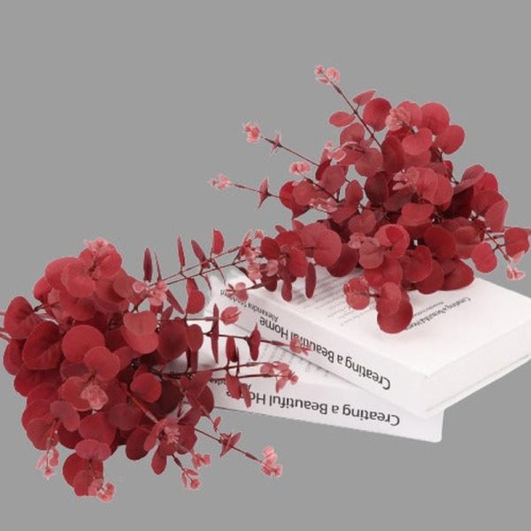 Doho Leaf Simulation Artificial Flowers Decorative Eucalyptus Flowers