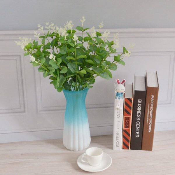 Doho Leaf Simulation Artificial Flowers Decorative Eucalyptus Flowers