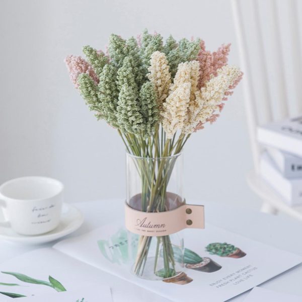 Dora Artificial Flowers Wheat Grain Plants Decor Bouquet