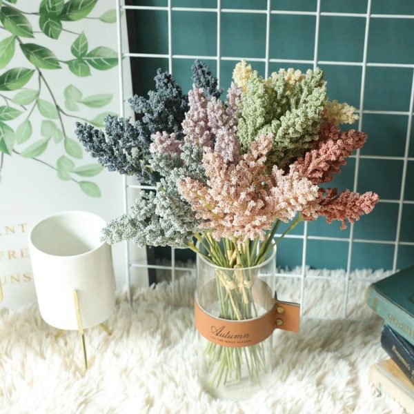 Dora Artificial Flowers Wheat Grain Plants Decor Bouquet