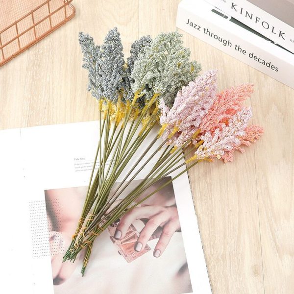 Dora Artificial Flowers Wheat Grain Plants Decor Bouquet