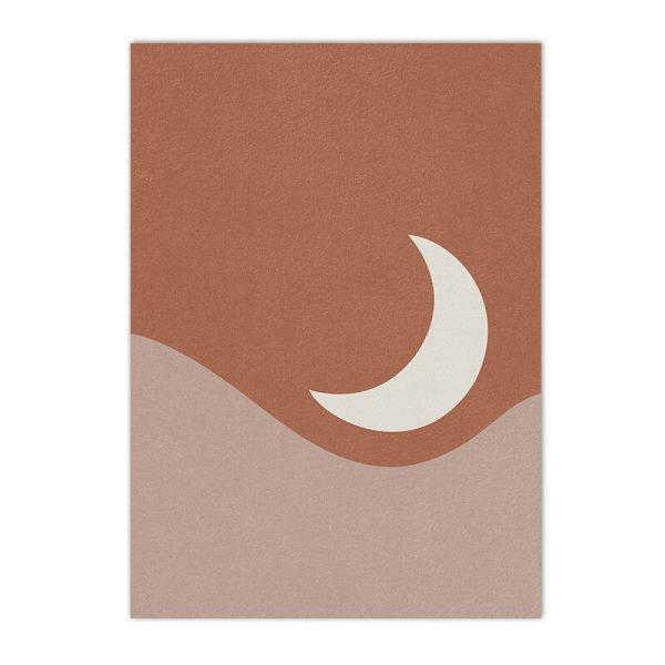 Nordic Sun And Moon Visual Canvas Artworks