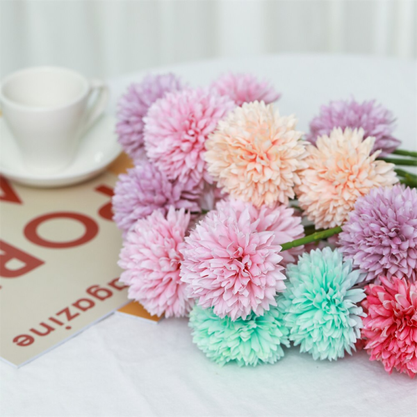 Fiffy Dandelion Artificial Flower Bouquets Flower Arrangement