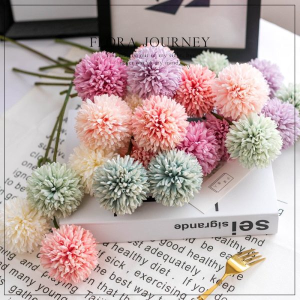 Fiffy Dandelion Artificial Flower Bouquets Flower Arrangement
