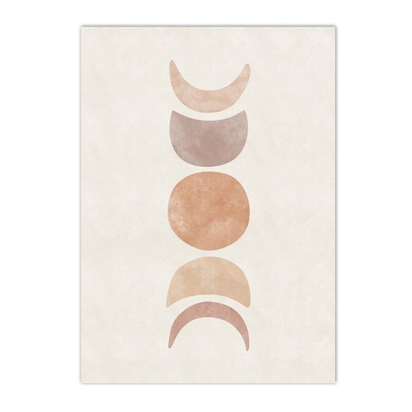 Canvas Abstract Landscape Sun And Moon Wall Artworks