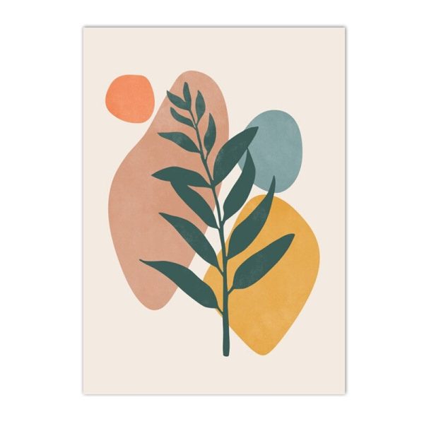 Boho Style Abstract Line Art Visual Artworks