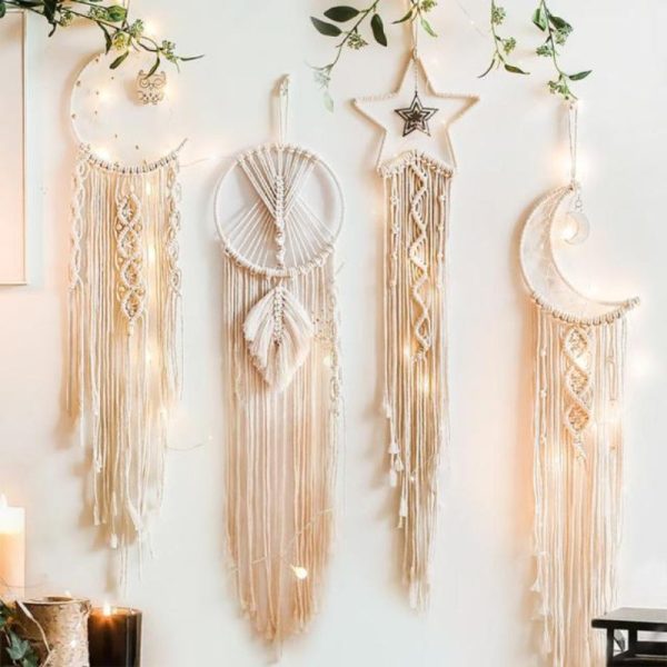 Macramo Nursery Ornament Decor Wall Hanging Tapestry Dream Catcher
