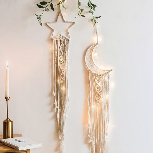 Macramo Nursery Ornament Decor Wall Hanging Tapestry Dream Catcher