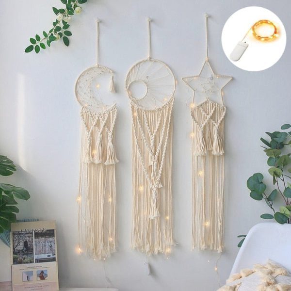 Macramo Nursery Ornament Decor Wall Hanging Tapestry Dream Catcher