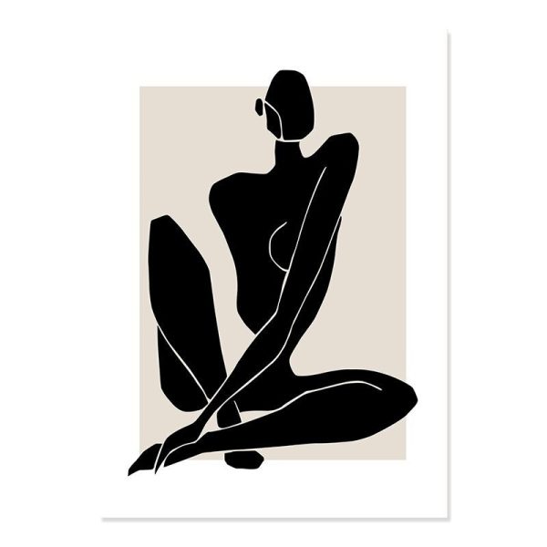 Abstract Human Figure Canvas Visual Artworks