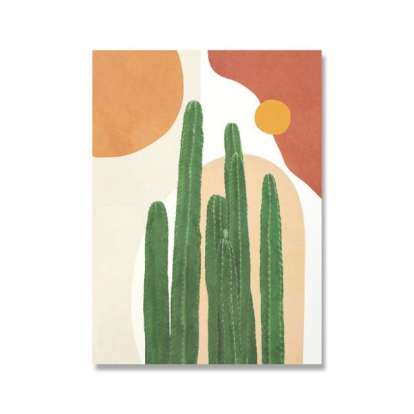 Modern Tropical Monstera Plant Canvas Wall Artworks