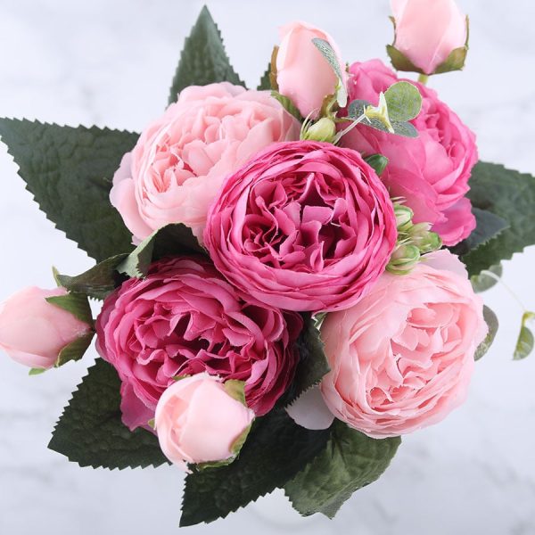 Tina's Peony Artificial Flowers Diy Fake Plants Bouquet