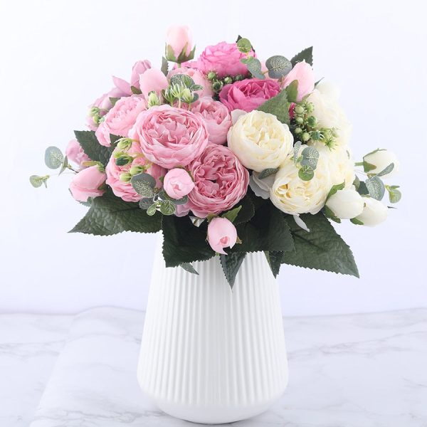Tina's Peony Artificial Flowers Diy Fake Plants Bouquet