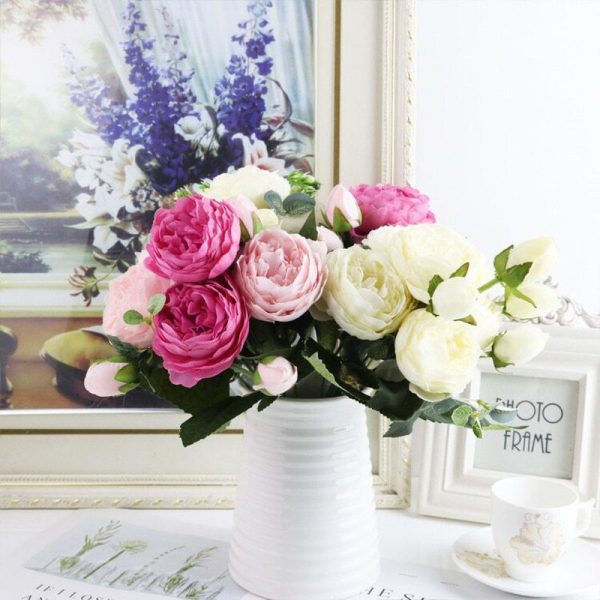 Tina's Peony Artificial Flowers Diy Fake Plants Bouquet