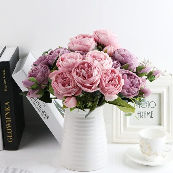 Tina's Peony Artificial Flowers Diy Fake Plants Bouquet