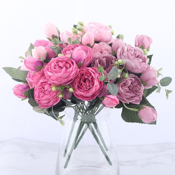 Tina's Peony Artificial Flowers Diy Fake Plants Bouquet