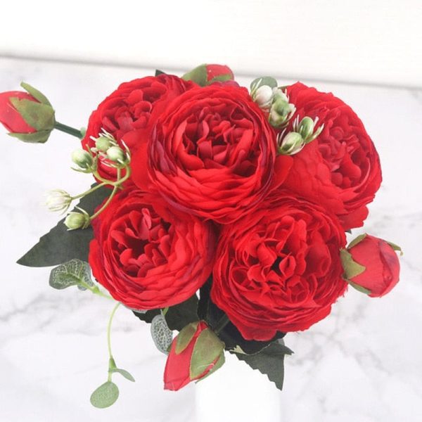 Tina's Peony Artificial Flowers Diy Fake Plants Bouquet