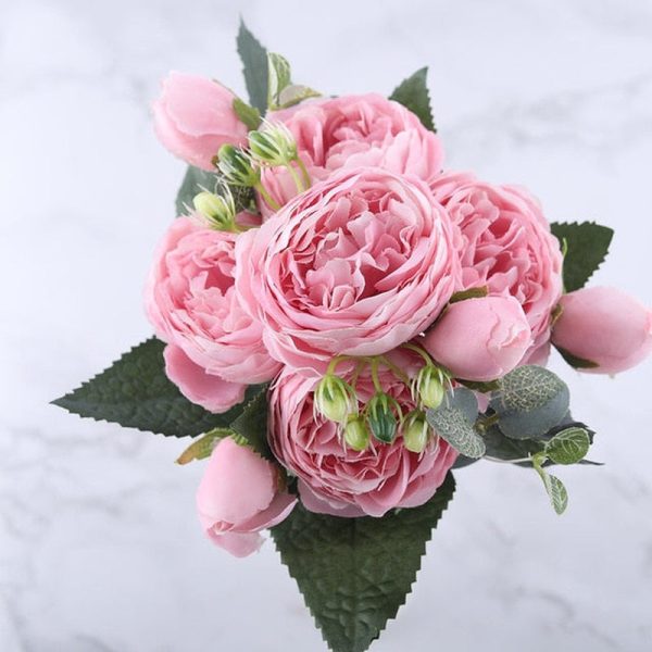 Tina's Peony Artificial Flowers Diy Fake Plants Bouquet