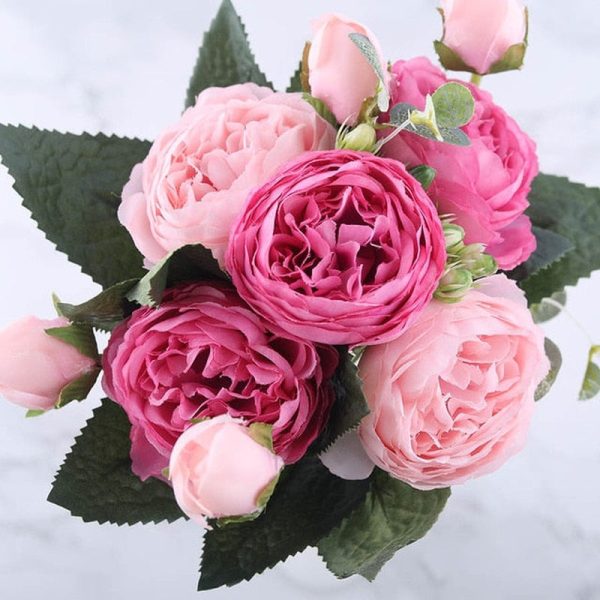 Tina's Peony Artificial Flowers Diy Fake Plants Bouquet