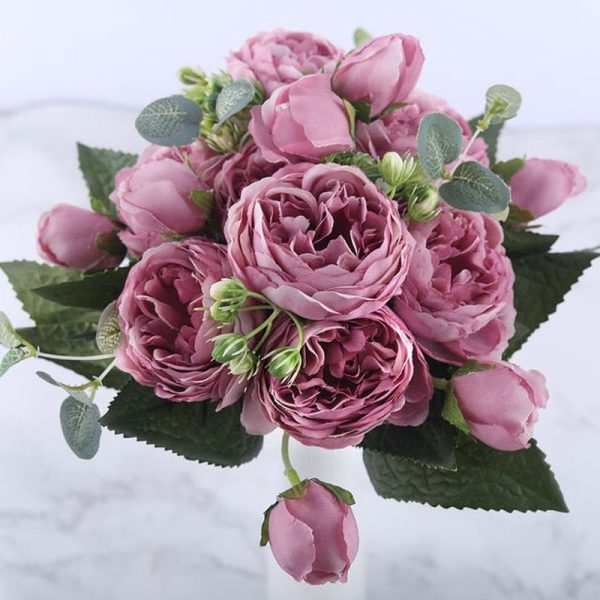 Tina's Peony Artificial Flowers Diy Fake Plants Bouquet