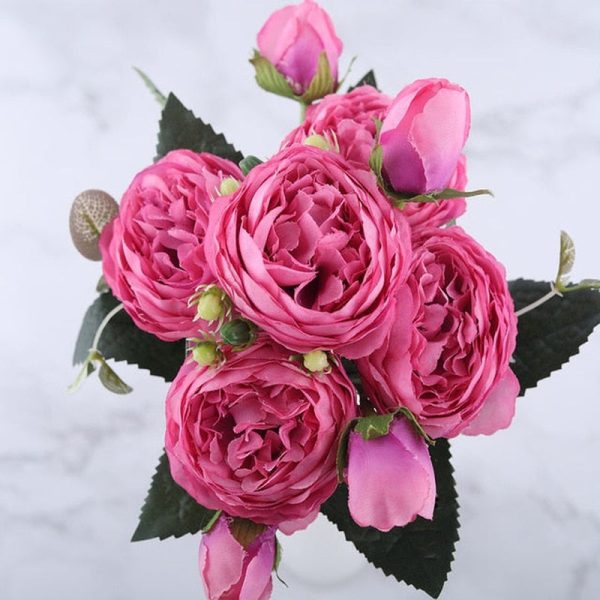 Tina's Peony Artificial Flowers Diy Fake Plants Bouquet