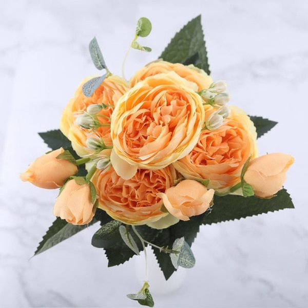 Tina's Peony Artificial Flowers Diy Fake Plants Bouquet