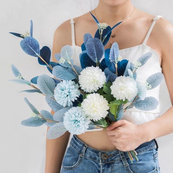 Zolu Artificial Flower Decoration Silk Plastic Plant Bouquets
