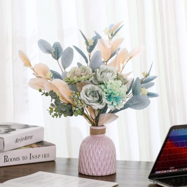 Zolu Artificial Flower Decoration Silk Plastic Plant Bouquets