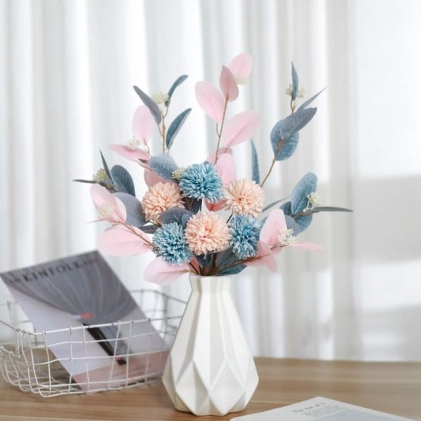 Zolu Artificial Flower Decoration Silk Plastic Plant Bouquets